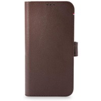 Decoded Detachable Echt Leren Wallet Case hoesje voor Apple iPhone 13 Pro - Chocolate Brown