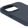 Decoded Echt Leren Back Cover hoesje voor Apple iPhone 15 Pro - Navy
