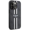 Guess 4G Printed Stripes Hard Case Back Cover met MagSafe voor Apple iPhone 14 Pro - Zwart