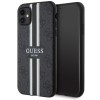 Guess 4G Printed Stripes Hard Case Back Cover met MagSafe voor Apple iPhone 11 / iPhone XR - Zwart