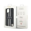 Guess 4G Printed Stripes Hard Case Back Cover met MagSafe voor Apple iPhone 15 - Zwart