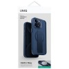 UNIQ Heldro Mag Strap Back Cover met MagSafe voor Apple iPhone 15 Pro Max - Blauw