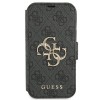 Guess 4G Big Metal Logo Wallet Case hoesje voor Apple iPhone 13 Pro - Grijs