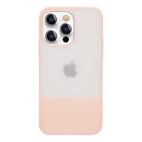 Kingxbar Plain Silicone Back Cover hoesje voor Apple iPhone 13 Pro Max - Roze