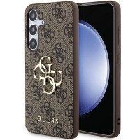 Guess 4G Big Metal Logo Hard Case Back Cover voor Samsung Galaxy A55 - Bruin