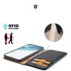 Dux Ducis Hivo RFID Echt Leren Wallet Case voor Samsung Galaxy S23 Plus - Zwart