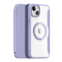 Dux Ducis Skin X Pro Wallet Case hoesje met MagSafe voor Apple iPhone 15 - Paars