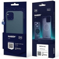 3MK Hardy Back Cover met MagSafe voor Apple iPhone 15 Pro Max - Blauw