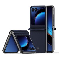 Dux Ducis Bril Wallet Case hoesje voor Motorola Razr 40 Ultra - Blauw