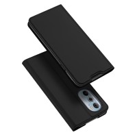 Dux Ducis Skin Pro Wallet Case voor Motorola Edge 30 Pro - Zwart