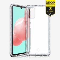 ITSKINS SpectrumClear Level 2 Shockproof Back Cover voor Samsung Galaxy A41 - Transparant