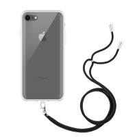 Just in Case Necklace Case met koord voor Apple iPhone SE 2022 - Transparant