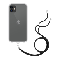Just in Case Necklace Case met koord voor Apple iPhone 11 - Transparant