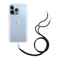 Just in Case Necklace Case met koord voor Apple iPhone 13 Pro Max - Transparant