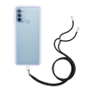 Just in Case Necklace Case met koord voor Motorola Moto G31 - Transparant