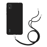 Just in Case Necklace Case met koord voor Nokia C2 2nd Edition - Zwart