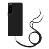 Just in Case Necklace Case met koord voor Sony Xperia 1 IV - Zwart