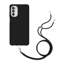 Just in Case Necklace Case met koord voor Motorola Moto G52 - Zwart