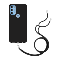 Just in Case Necklace Case met koord voor Motorola Moto G71 5G - Zwart