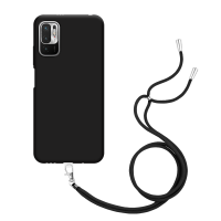 Just in Case Necklace Case met koord voor Xiaomi Redmi Note 10 5G - Zwart