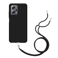 Just in Case Necklace Case met koord voor Xiaomi Poco X4 GT - Zwart