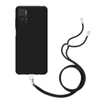 Just in Case Necklace Case met koord voor Motorola Moto E22i / Moto E22 - Zwart