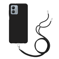 Just in Case Necklace Case met koord voor Motorola Moto G53 - Zwart