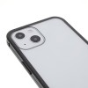 Just in Case Magnetic Metal Tempered Glass Case voor Apple iPhone 13 Mini - Zwart
