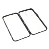 Just in Case Magnetic Metal Tempered Glass Case voor Apple iPhone 13 Pro Max - Zwart