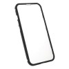 Just in Case Magnetic Metal Tempered Glass Case voor Apple iPhone 13 Pro - Zwart