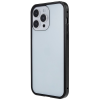 Just in Case Magnetic Metal Tempered Glass Case voor Apple iPhone 15 Pro Max - Zwart