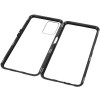 Just in Case Magnetic Metal Tempered Glass Case voor Oppo A54 5G - Zwart
