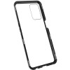 Just in Case Magnetic Metal Tempered Glass Case voor Oppo A54 5G - Zwart