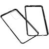 Just in Case Magnetic Metal Tempered Glass Case voor Samsung Galaxy A33 - Zwart