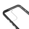 Just in Case Magnetic Metal Tempered Glass Case voor Samsung Galaxy S22 Plus - Zwart