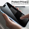 Just in Case Magnetic Metal Privacy Tempered Glass Case voor Apple iPhone 13 Pro Max - Zwart