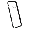 Just in Case Magnetic Metal Privacy Tempered Glass Case voor Apple iPhone 14 Plus - Zwart