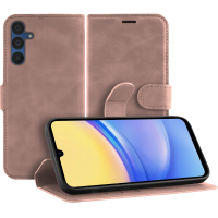 Just in Case Premium Wallet Case voor Samsung Galaxy A15 4G/5G - Roze
