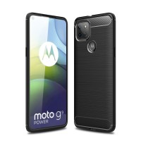 Just in Case Rugged TPU Back Cover voor Motorola Moto G9 Power - Zwart