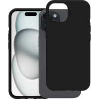 Just in Case Soft TPU Back Cover voor Apple iPhone 15 - Zwart