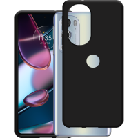 Just in Case Soft TPU Back Cover voor Motorola Edge 30 Pro - Zwart