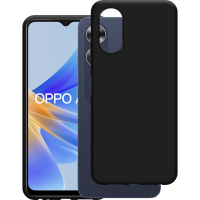 Just in Case Soft TPU Back Cover voor Oppo A17 - Zwart