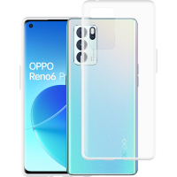Just in Case Soft TPU Back Cover voor Oppo Reno6 Pro - Transparant