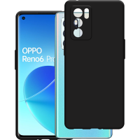 Just in Case Soft TPU Back Cover voor Oppo Reno6 Pro - Zwart