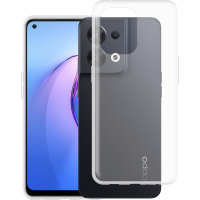 Just in Case Soft TPU Back Cover voor Oppo Reno8 - Transparant