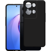 Just in Case Soft TPU Back Cover voor Oppo Reno8 Pro - Zwart