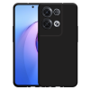 Just in Case Soft TPU Back Cover voor Oppo Reno8 Pro - Zwart