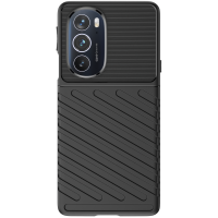 Just in Case Grip TPU Back Cover voor Motorola Edge 30 Pro - Zwart