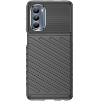Just in Case Grip TPU Back Cover voor Motorola Moto G62 5G - Zwart