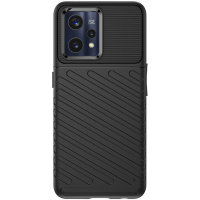 Just in Case Grip TPU Back Cover voor Realme 9 Pro Plus - Zwart